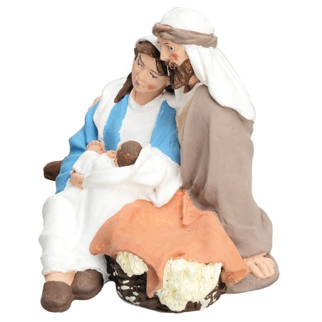 copia de Natividad bloque con cabaña en resina cm 9x4x13,5 h para