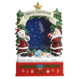 Scenario cielo stellato Babbo natale funzionante a batterie cm