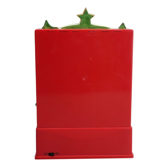 Scenario cielo stellato Babbo natale funzionante a batterie cm