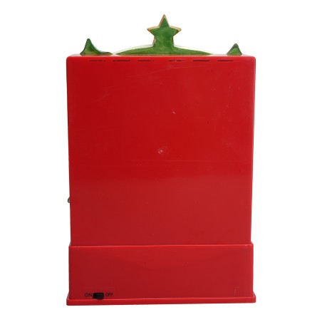 Escenario cielo estrellado Papá Noel funcional a baterías cm