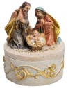 Cofanetto Natività in ginocchio serie 4 cm in resina