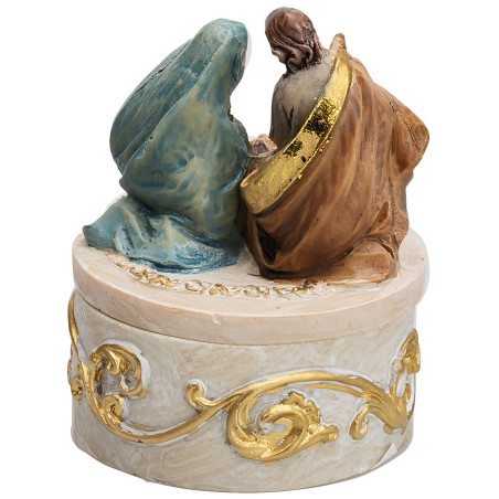 Kneeling Nativity Set series 4 cm in resin for