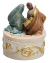 Cofanetto Natività in ginocchio serie 4 cm in resina