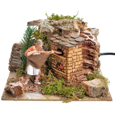 Baker series 10 cm moving - Moving nativity shepherds