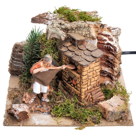 Baker series 10 cm moving - Moving nativity shepherds