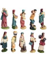 Set of 10 resin characters series 10 cm