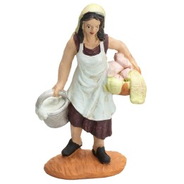 Laundress with laundry basket 9 cm Oliver