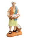 Fish seller with basket 9 cm Oliver