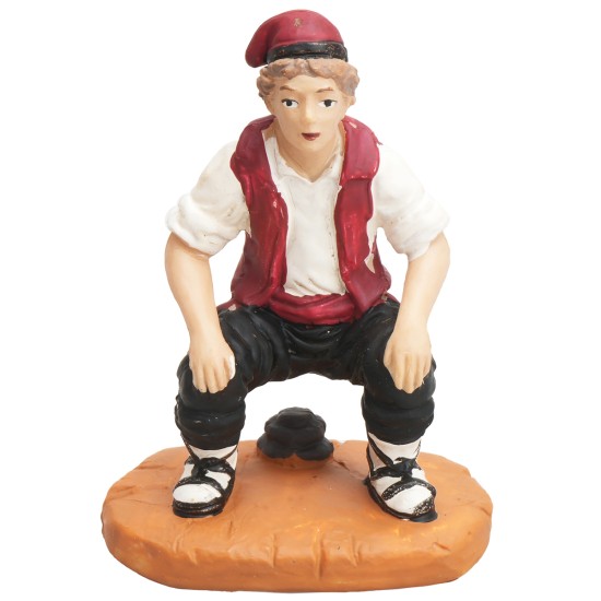 Uomo che fa i bisogni serie 9 cm Oliver per presepe Mondo