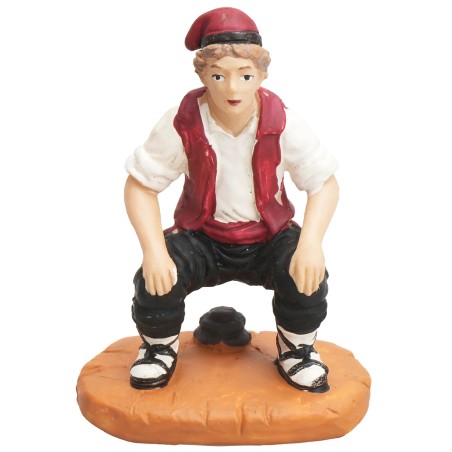 Hombre que hace sus necesidades serie 9 cm Oliver para belén Mundo