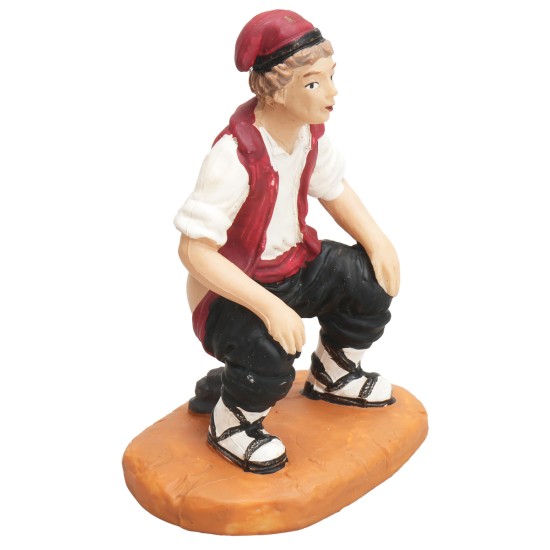 Uomo che fa i bisogni serie 9 cm Oliver per presepe Mondo