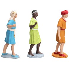 Set tre statuine serie 8 cm Oliver per presepe Mondo Presepi 2