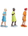 Set of three 8 cm series Oliver figurines