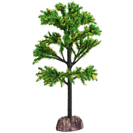 copy of Albero verde con fioritura rossa 15 cm per presepe