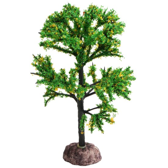 copy of Albero verde con fioritura rossa 15 cm per presepe