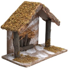 Nativity Hut cm 25x12.5x20 h for Mondo Presepi nativity scene 2