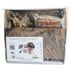 Kit presepe fai da te completo di Natività e luci cm 33x18x25 h