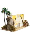 Castillo palestino con palmera cm 31x18x22 h
