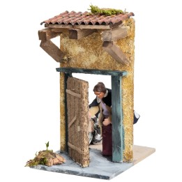 Casalinga alla porta 10 cm in movimento
