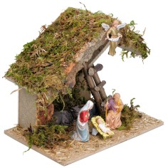copy of Hut with ladder for Nativity cm 23.5x15x19.5 h for 2