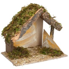 Cabaña con valla lateral cm 24x14,5x20,5 h para belén 2