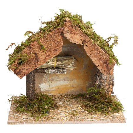 Capanna con paglia per presepe cm 23,5x14,5x20 h