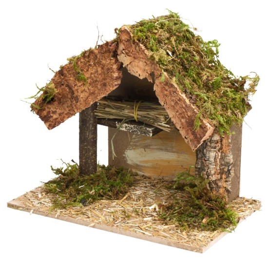 copy of Hut with side fence cm 24x14.5x20.5 h for