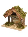 Capanna con paglia per presepe cm 23,5x14,5x20 h