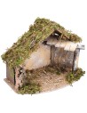 Capanna con tettoia per Presepe cm 32x18x23 h