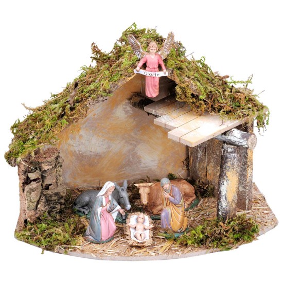 copy of Hut with side canopy complete with Landi statues