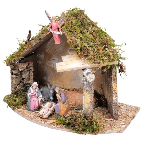 copy of Hut with side canopy complete with Landi statues