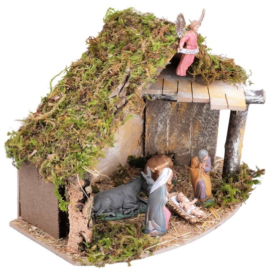 copy of Hut with side canopy complete with Landi statues