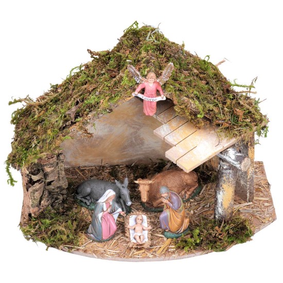 copy of Hut with side canopy complete with Landi statues