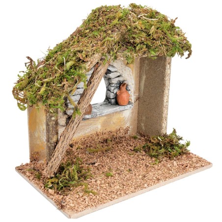 copy of Capanna con tettoia laterale cm 23,5x14,5x20 h per