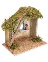 Hut with window in plaster cm 23.5x14.5x21 h