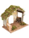 Cabaña para pesebre con apertura en arco cm 24x14,5x20,5 h
