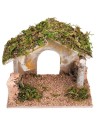 Capanna per presepe con apertura ad arco cm 24x14,5x20,5 h