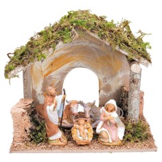Cabaña para pesebre con apertura en arco cm 24x14,5x20,5 h 2
