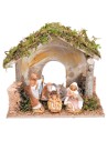 Hut for Nativity scene with arched opening cm 24x14.5x20.5 h