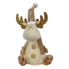 copia de Befana con luces y sonidos azul y negra 70 cm para belén