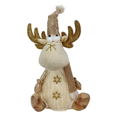 copia de Befana con luces y sonidos azul y negra 70 cm para belén