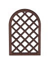 Finestra araba grigliata in legno cm 4,6x0,3x6,8 h