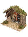 Hut with plaster wall cm 31x17x23 h