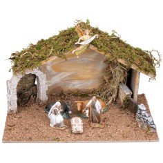 Hut with arched gate complete with Landi Cost. statues