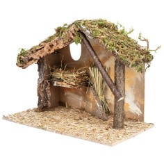 Hut with window cm 31x17x23 h for nativity scene Mondo Presepi 2