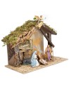 Capanna con finestra completa di statue Landi cm 31x17x23 h