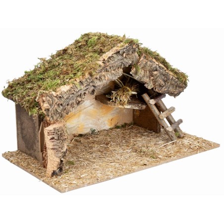 Hut with side ladder cm 40x23x24 h for Mondo nativity scene