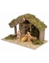 Capanna con pianale centrale completo di statue Lux cm 40x23x24