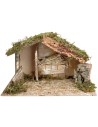 Cabaña con pesebre cm 40x23x24 h