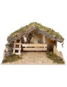 Stable with manger and side ladder cm 40x23x23 h